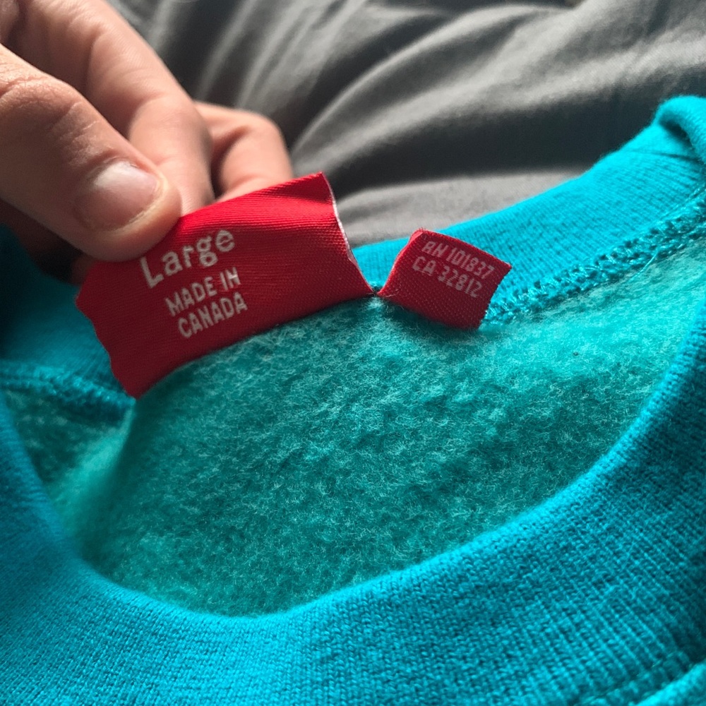 Turquoise Supreme crewneck - Picture 4 of 5